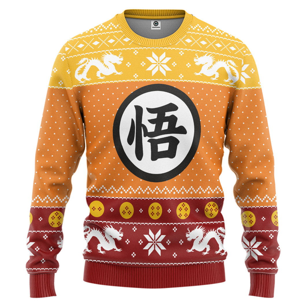 Dragon Ball Z Goku Ugly Christmas Custom Ugly Sweater