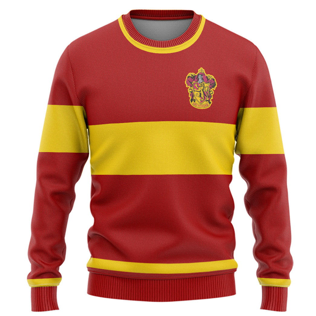 Harry Potter Gryffindor Quidditch Custom Ugly Sweater