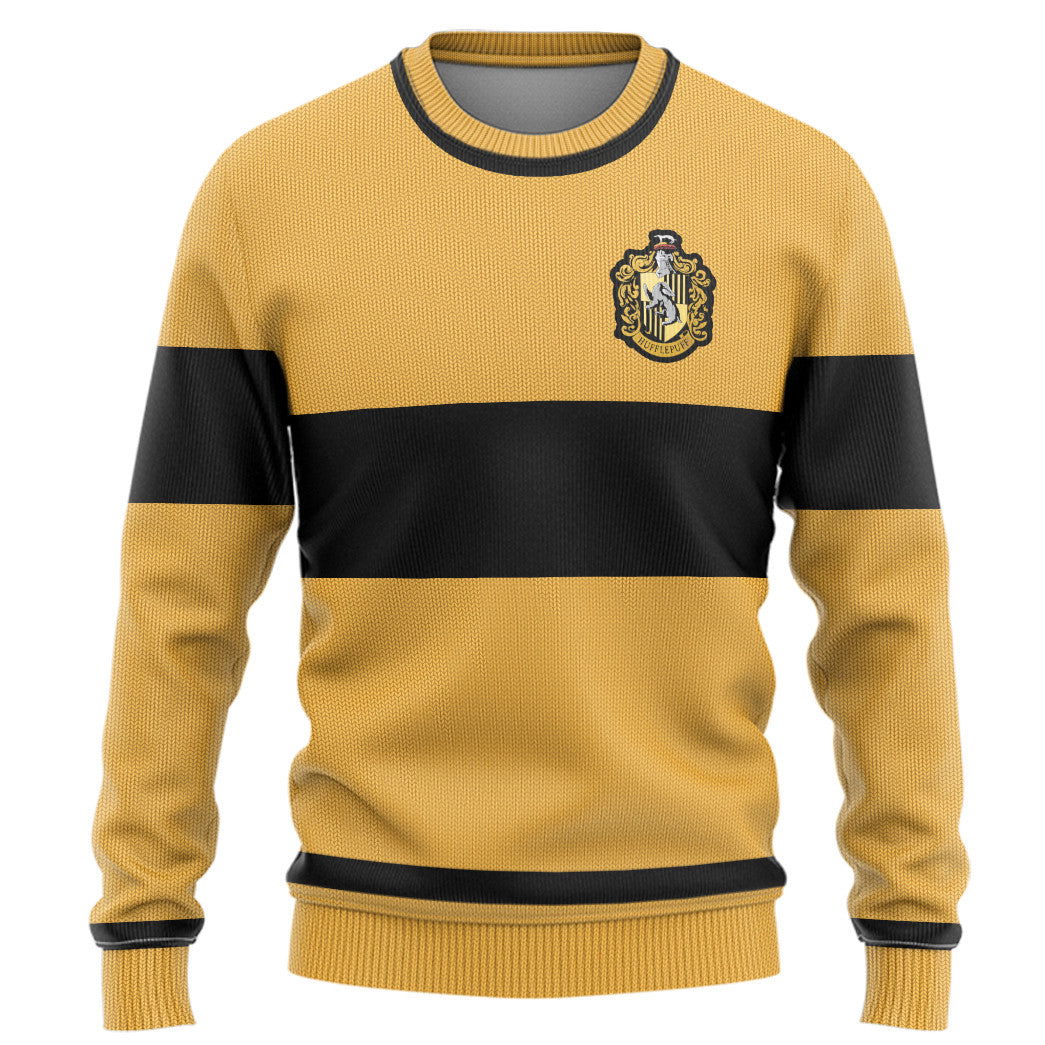 Harry Potter Hufflepuff Quidditch Custom Ugly Sweater