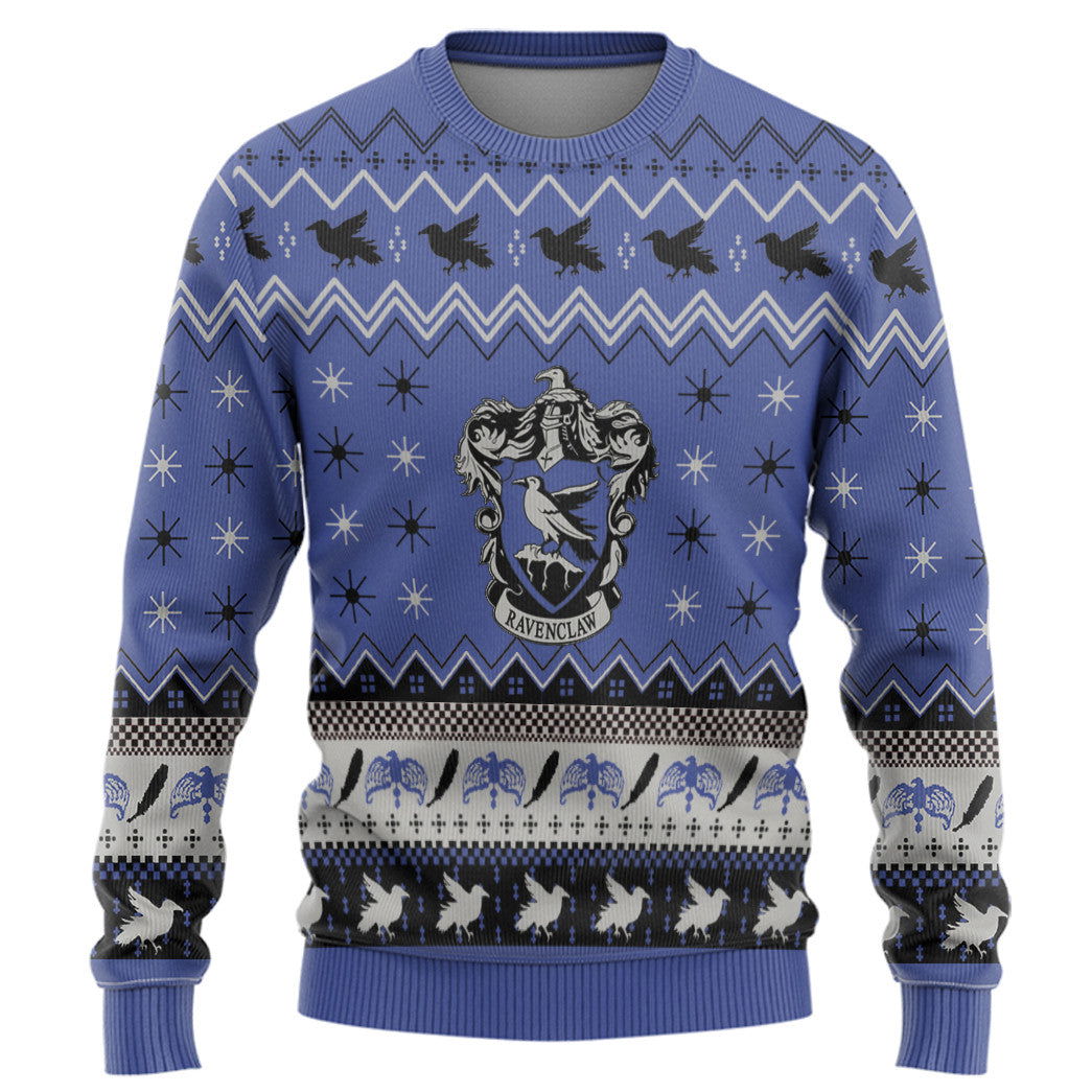 Harry Potter Ravenclaw Holiday Ugly Christmas Custom Ugly Sweater