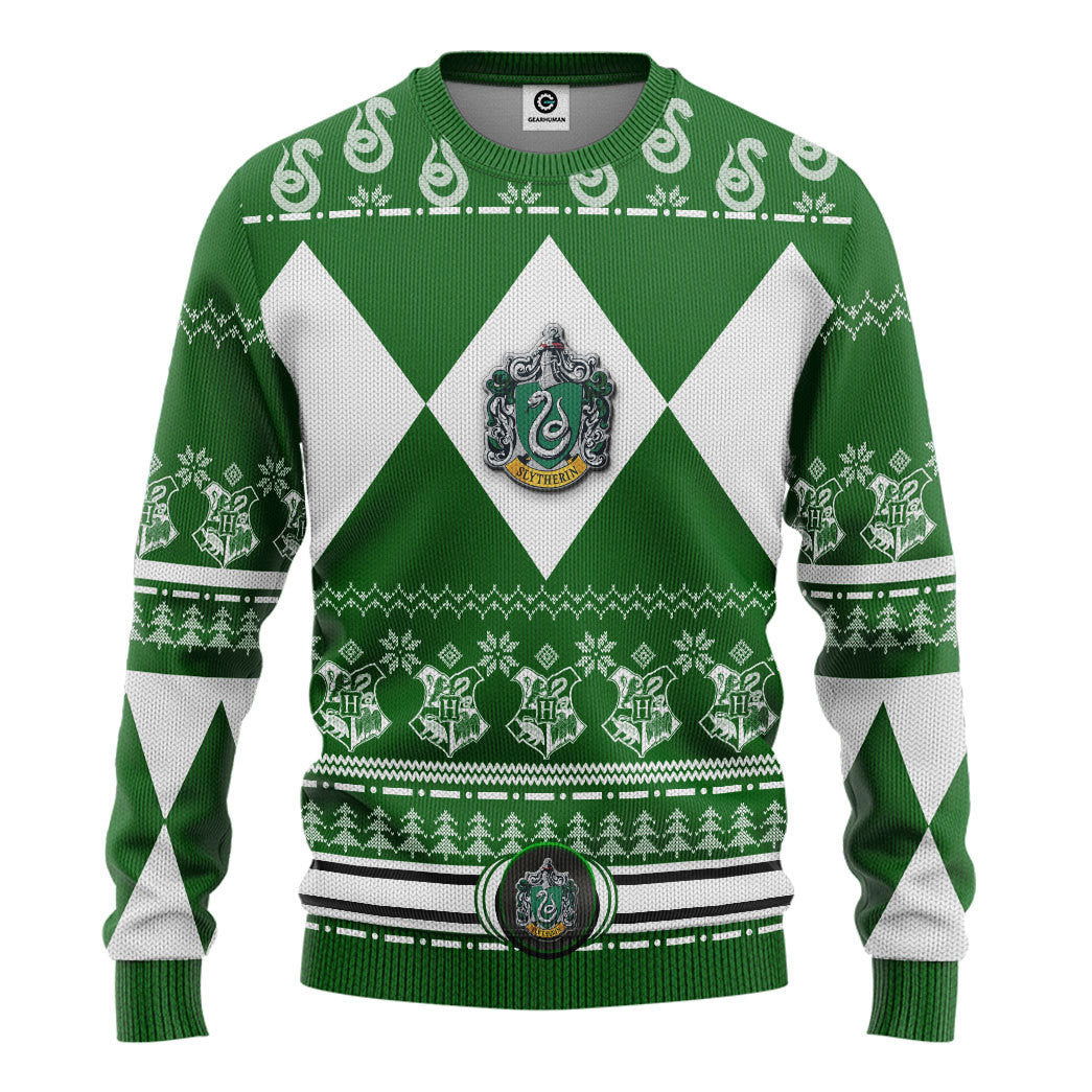 Harry Potter Slytherin House Custom Ugly Christmas Sweater