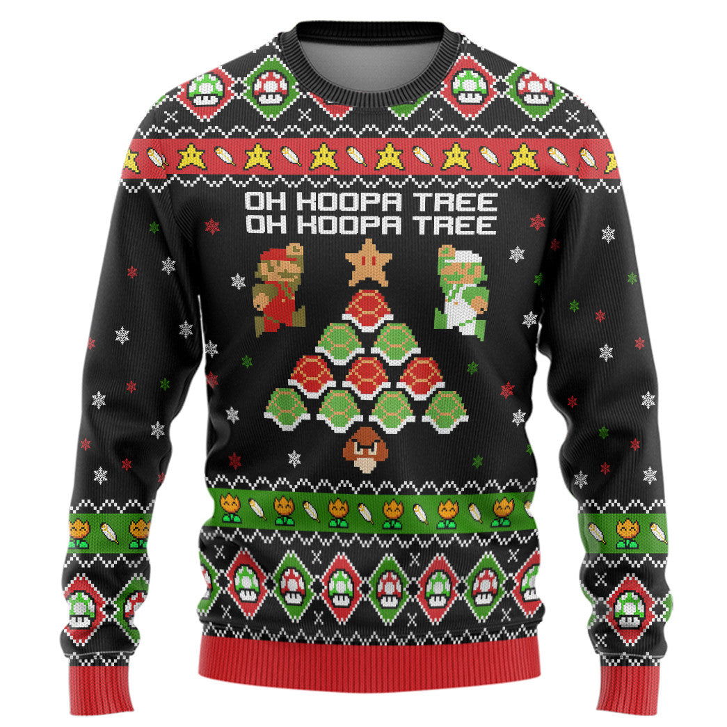 Mario Koopa Tree Custom Ugly Christmas Sweater