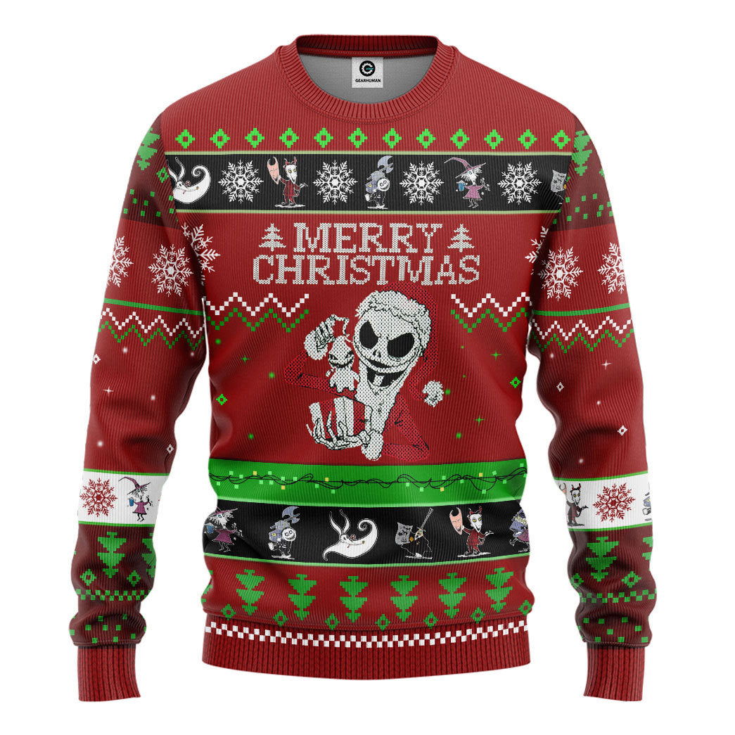 Nightmare Before Christmas Jack Skellington Custom Ugly Sweater