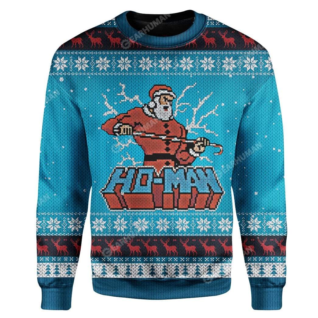 Ugly Christmas Santa Custom Sweater Apparel