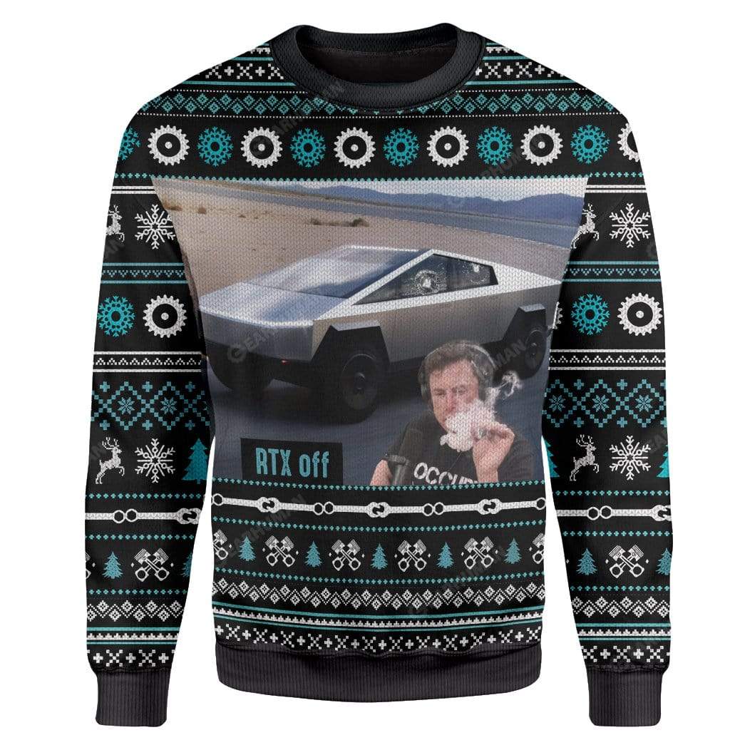 Ugly Cybertruck RTX On Off Custom Sweater Apparel