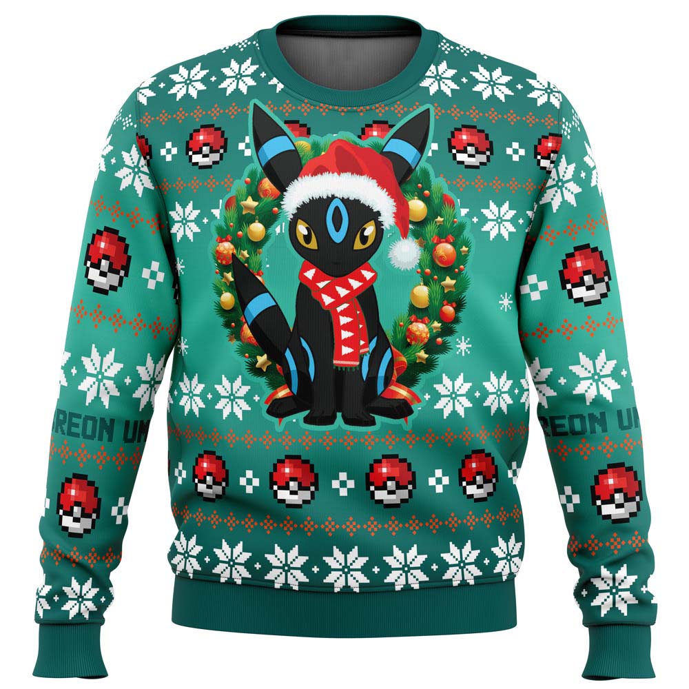 Christmas Umbreon Pokemon Ugly Christmas Sweater