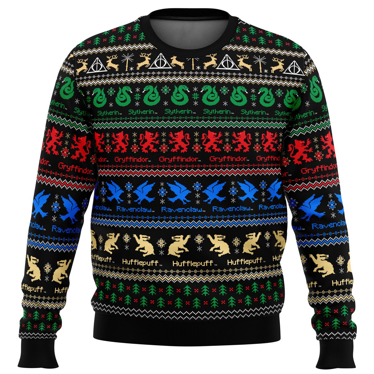 Harry Potter Hogwarts Houses Ugly Christmas Sweater