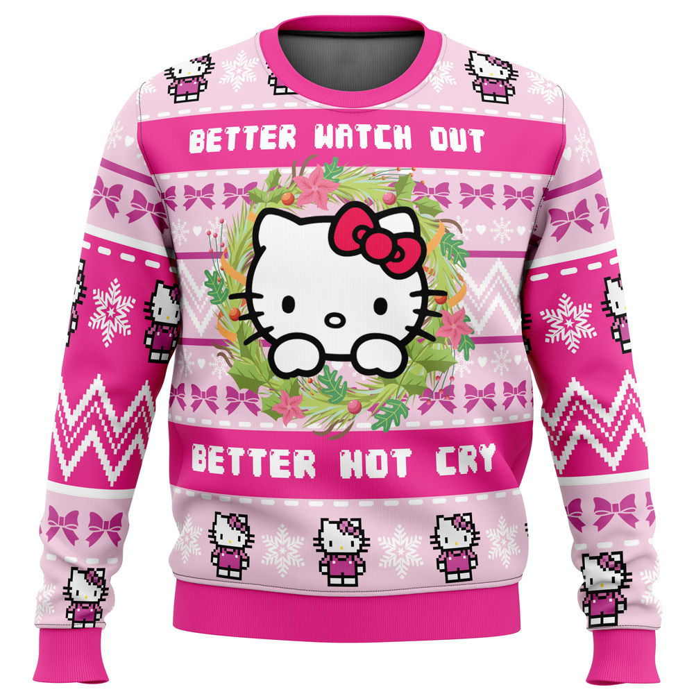 Hello Kitty is Coming to Town Ugly Christmas Sweater