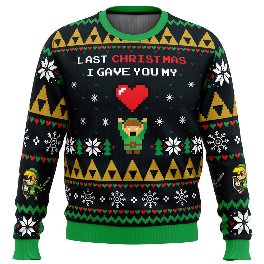 Link To My Heart Legend of Zelda Ugly Christmas Sweater