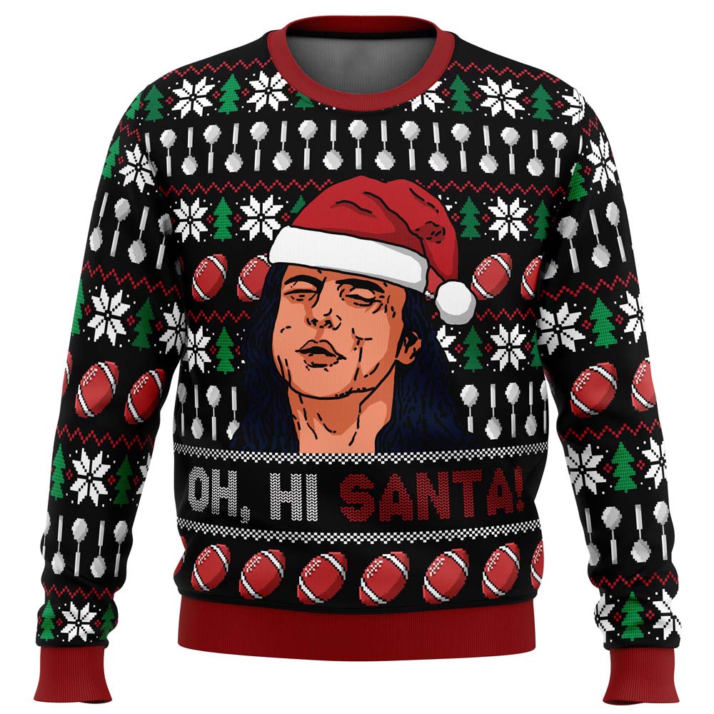 Oh Hi Santa The Room Ugly Christmas Sweater