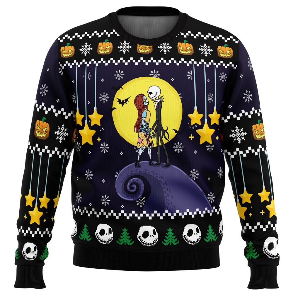 Romantic Nightmare The Nightmare Before Christmas Ugly Christmas Sweater