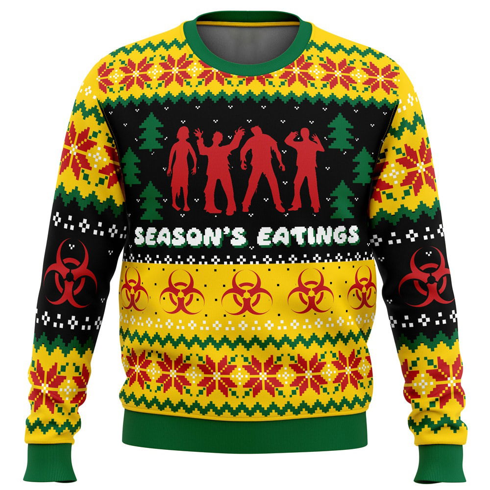 Season’s Eatings Zombie Ugly Christmas Sweater