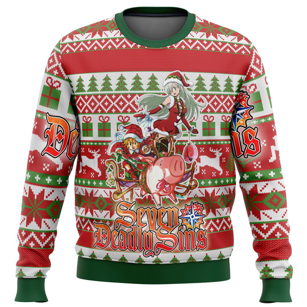 Seven Deadly Sins Alt Ugly Christmas Sweater