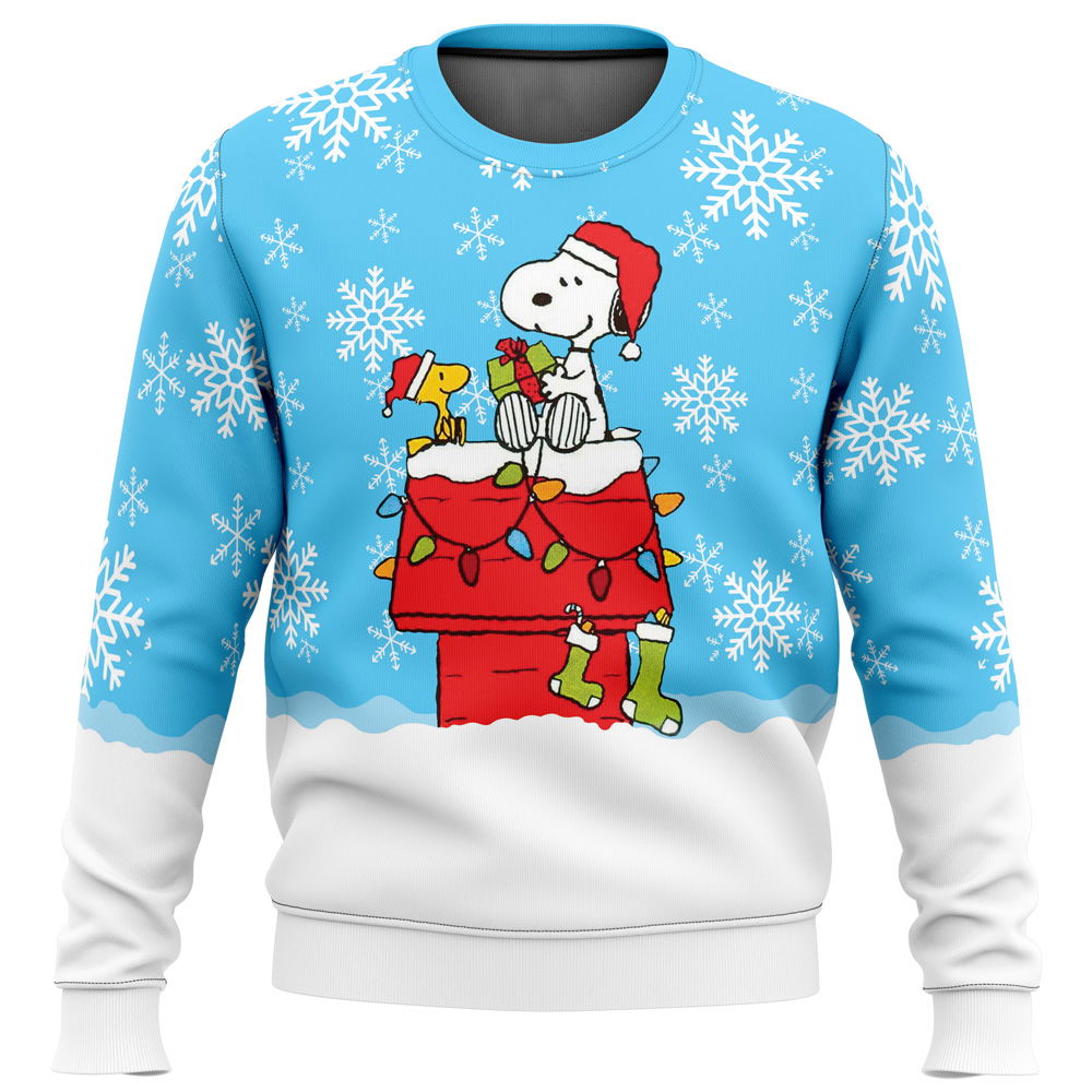 Snowy Christmas Snoopy Ugly Christmas Sweater