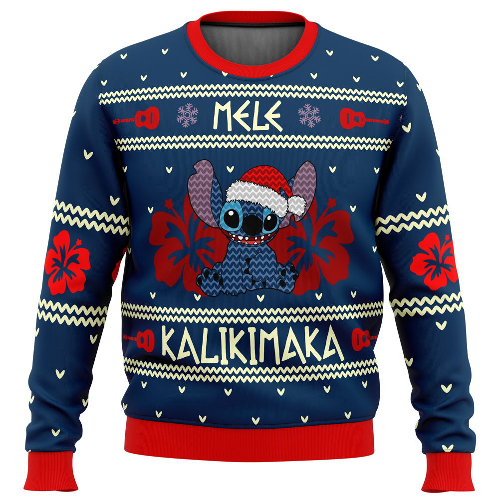 Stitch Mele Kalikimaka Ugly Christmas Sweater