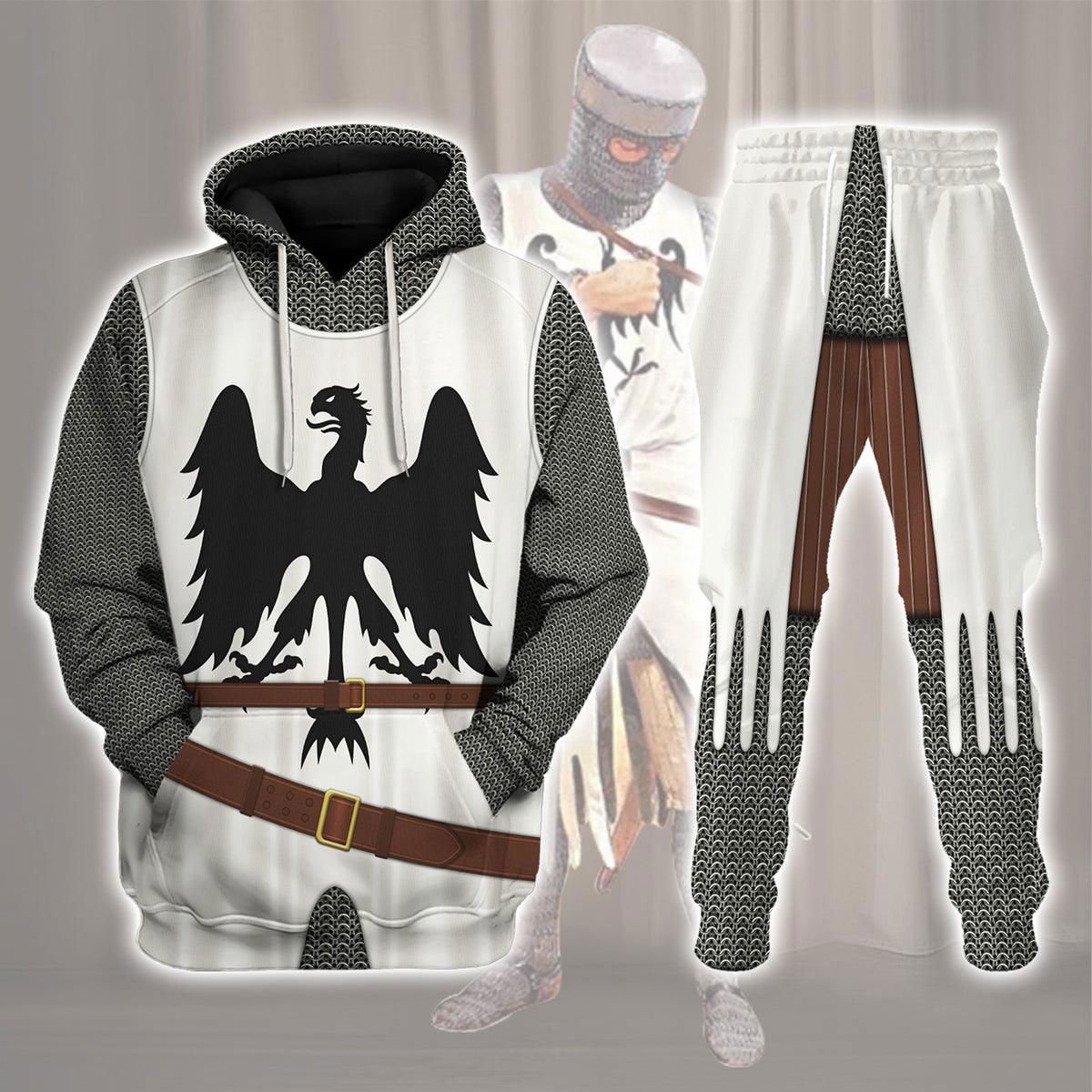 12th Century German Knight Costume Hoodie Sweatshirt T-Shirt Tracksuit