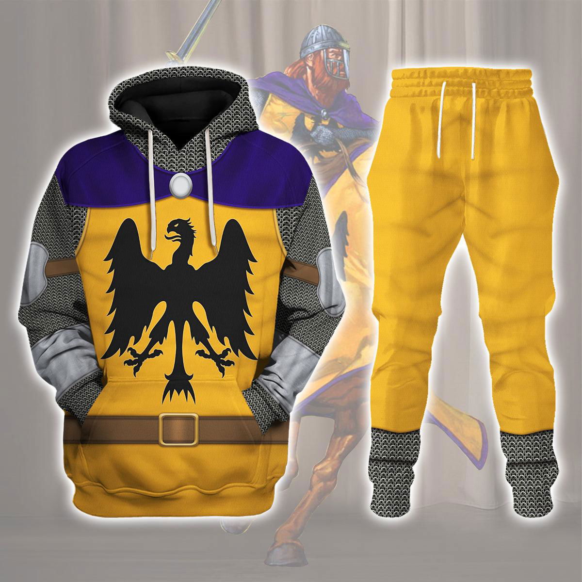 12th Century Holy Roman Empire Knight Costume Hoodie Sweatshirt T-Shirt Tracksuit