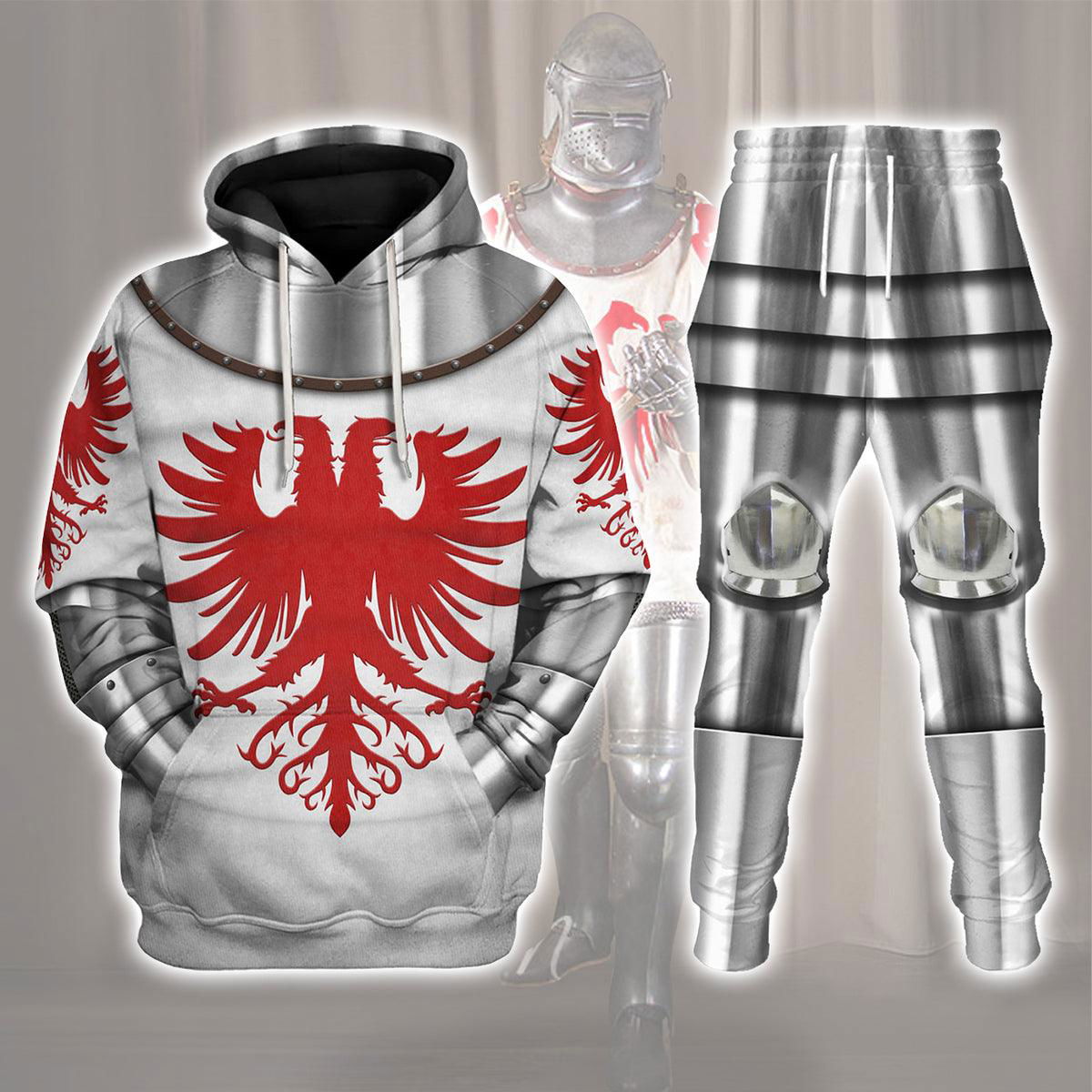 14th Century Articulated Armour- Boucicaut -1415 Costume Hoodie Sweatshirt T-Shirt Tracksuit