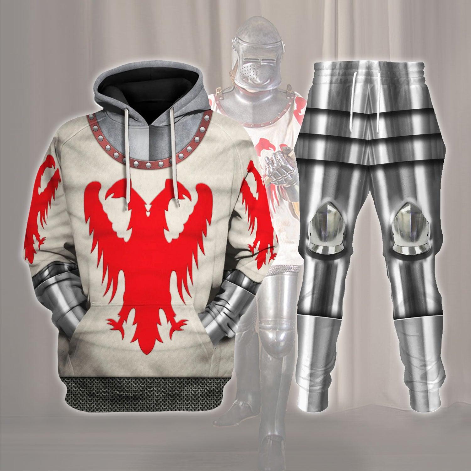 14th Century Articulated Armour- Boucicaut 1415 Outfit Costume Hoodie Sweatshirt T-Shirt Tracksuit