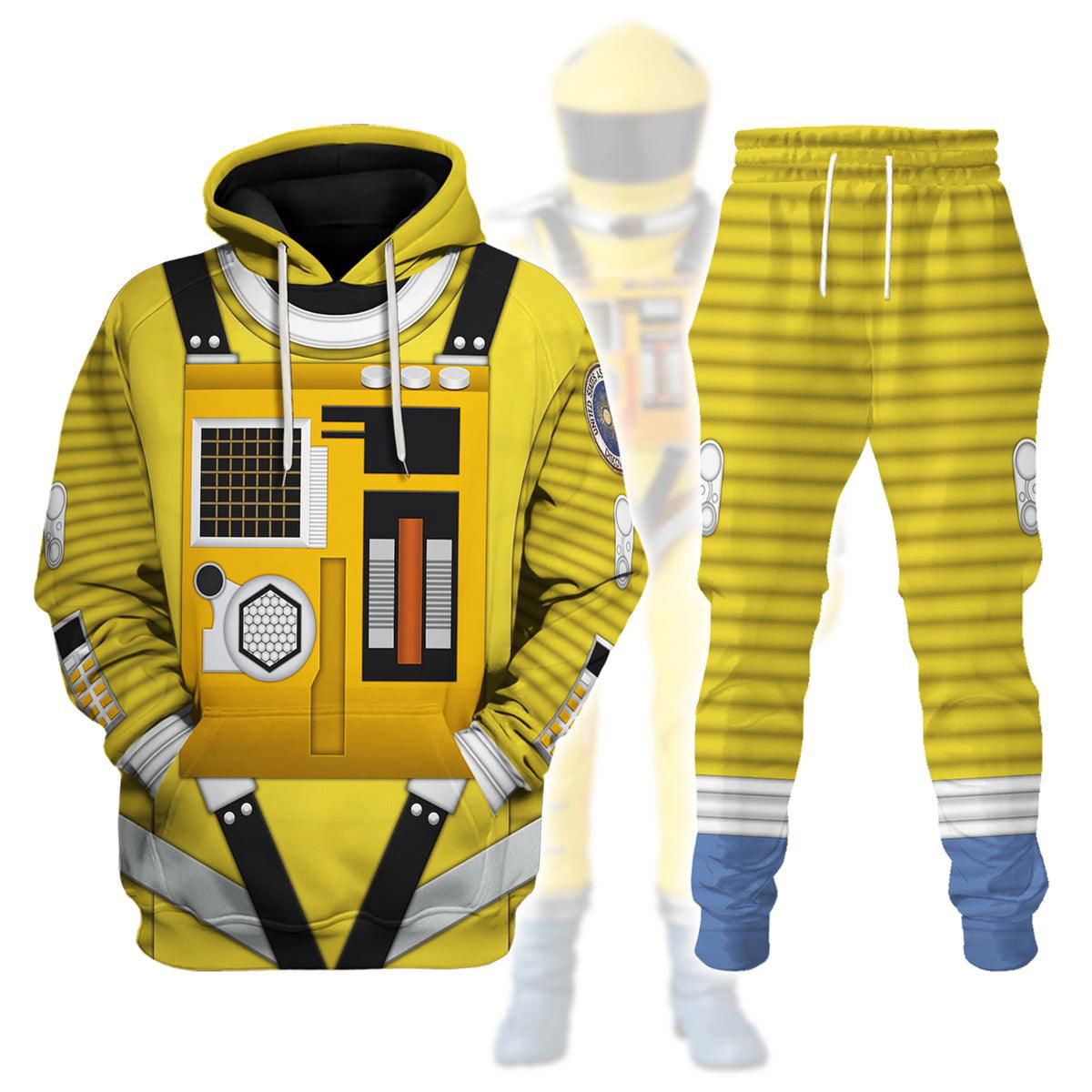 2001: Space Odyssey Iconic Costume Yellow Hoodie Sweatshirt T-Shirt Sweatpants