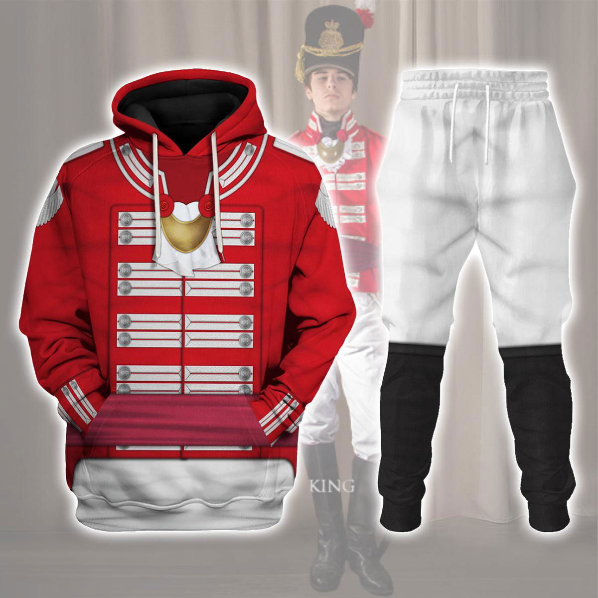 33rd Foot (1st Yorkshire West Riding) Officer-Flank Company-Full Dress(1812-1815) Uniform All Over Print Hoodie Sweatshirt T-Shirt Tracksuit