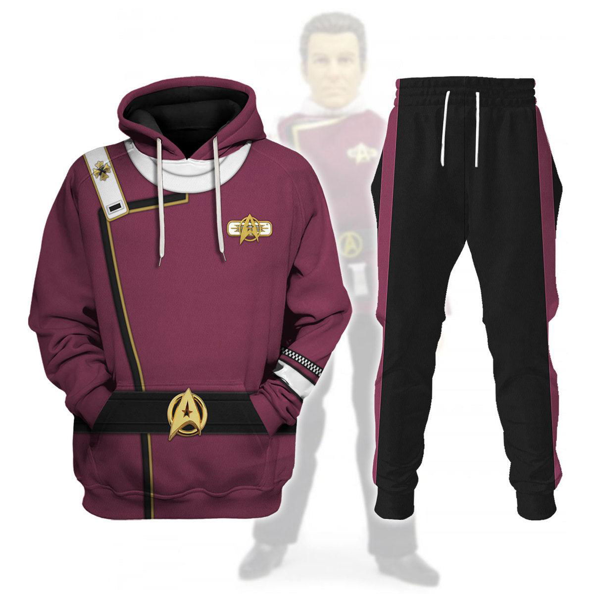 Admiral James T. Kirk Costume Hoodie Sweatshirt T-Shirt Sweatpants Apparel