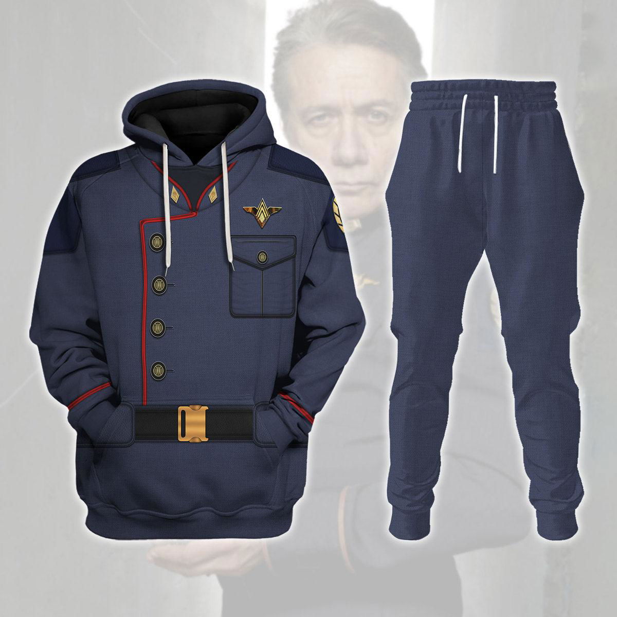 Admiral William Adama Uniform T-shirt Hoodie Sweatpants Apparel