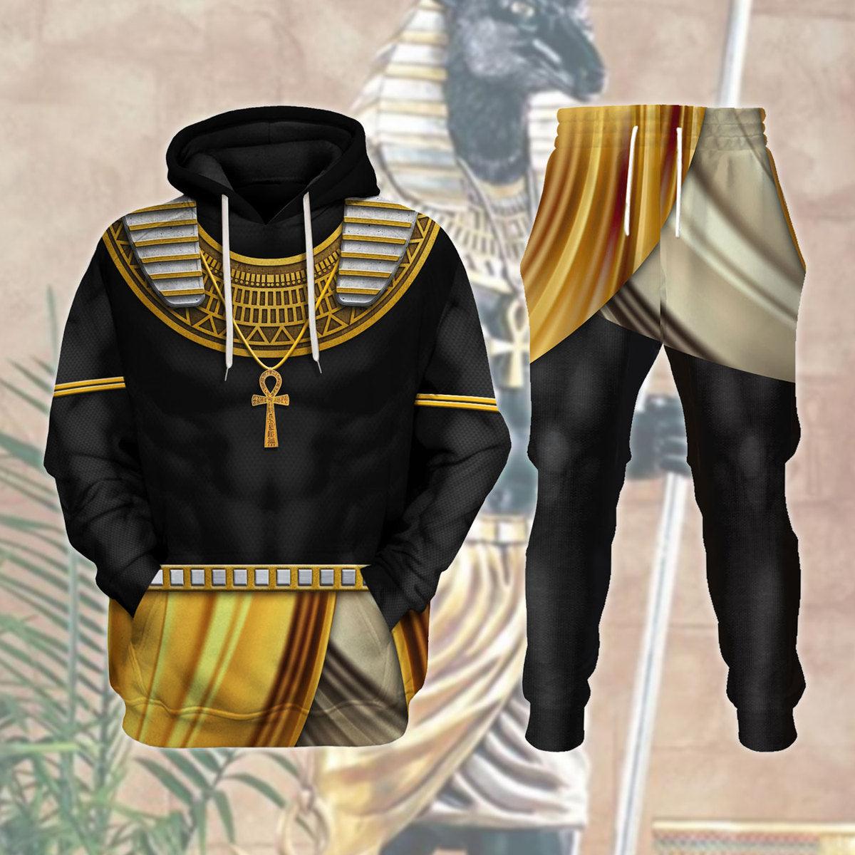 Anubis Ancient Egypt Costume Hoodie Sweatshirt T-Shirt Tracksuit