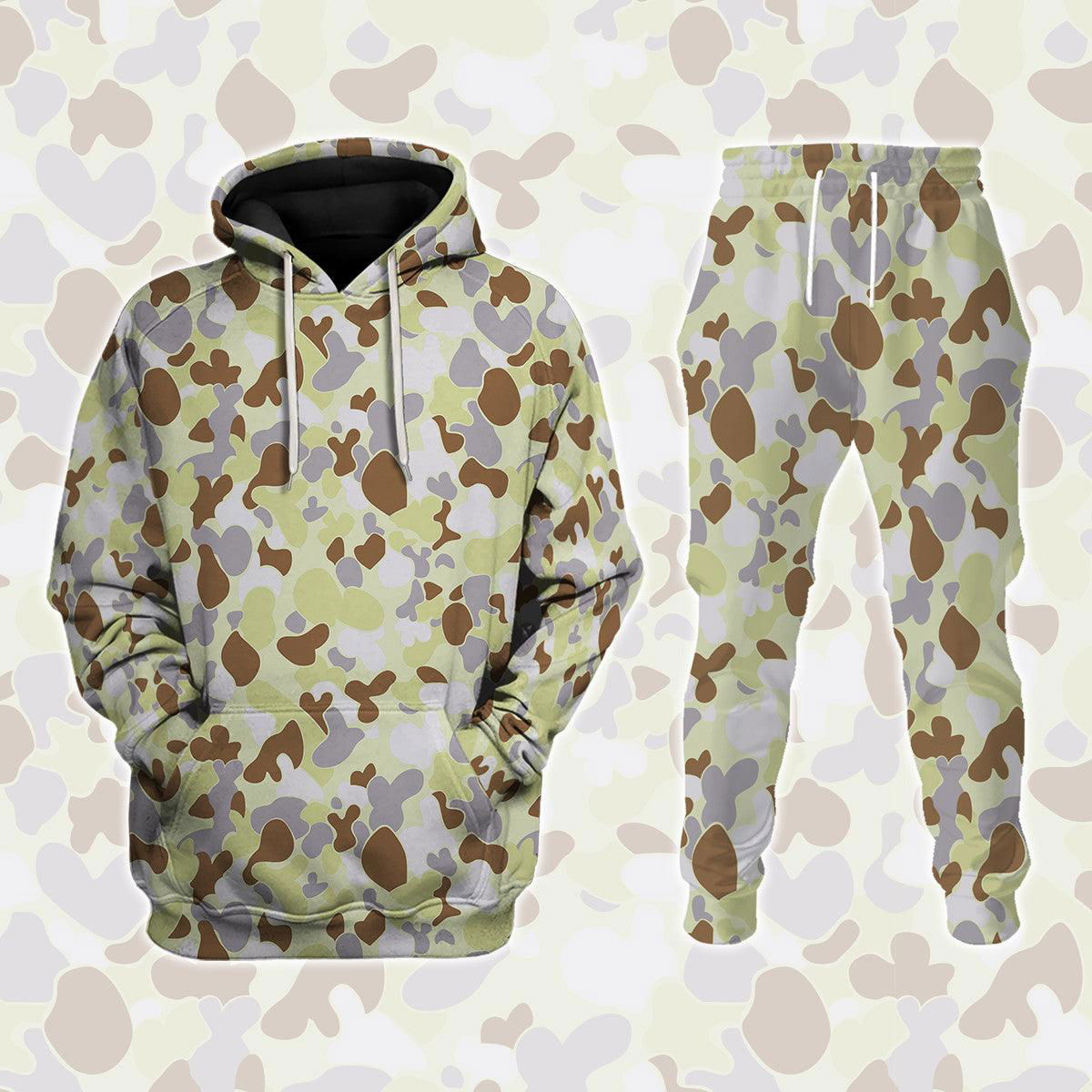 Australian Disruptive Pattern Desert Uniform Hoodie Sweatshirt T-Shirt Tracksuit