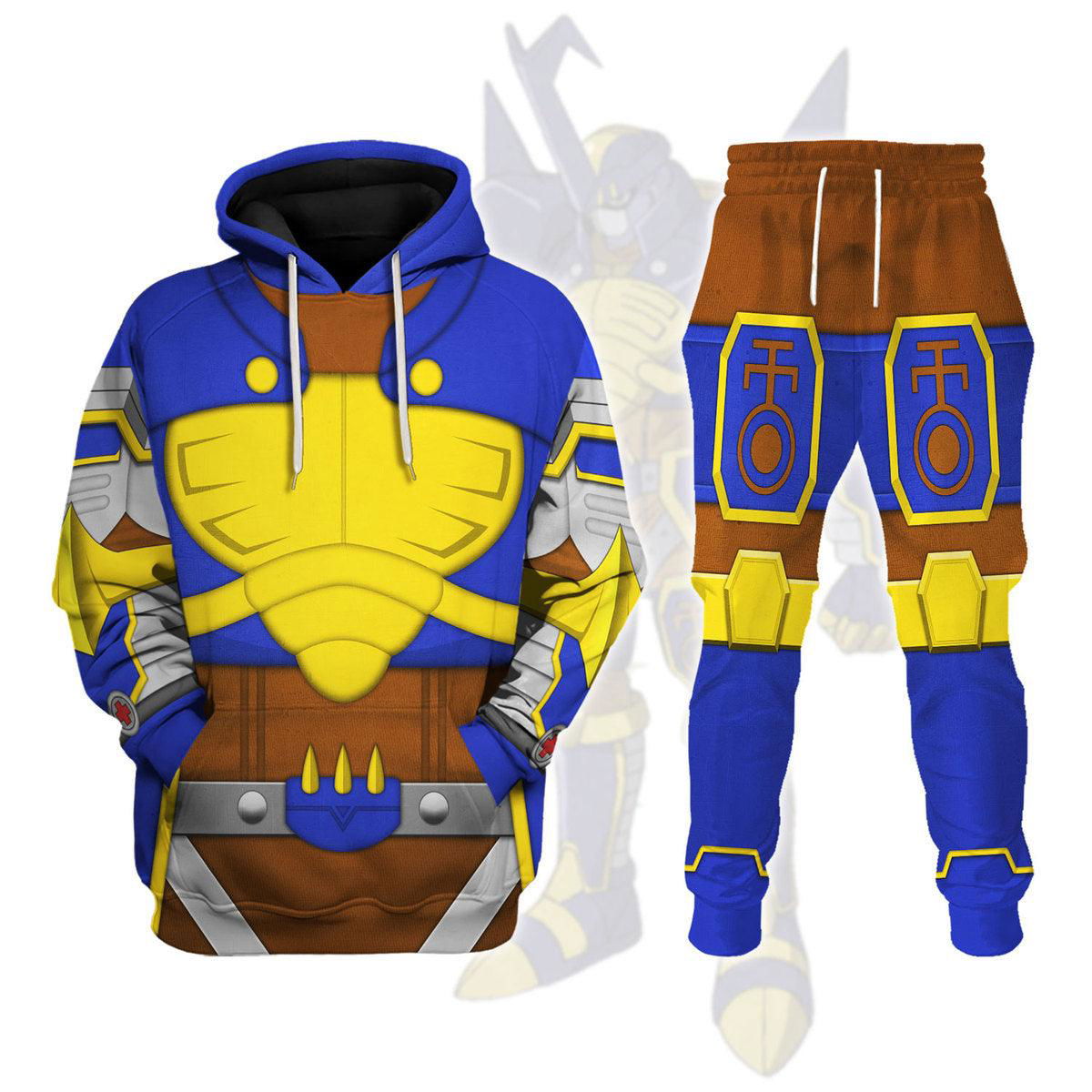 Beetlemon Digimon Frontier Hoodie T-shirt Sweatpants Cosplay