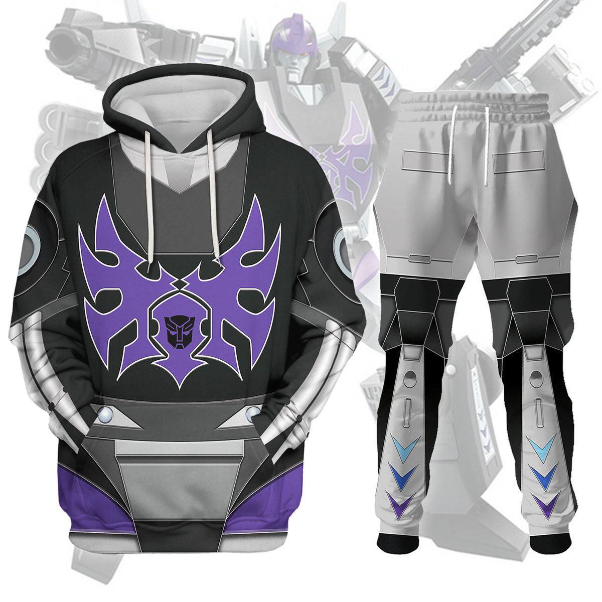 Black Hot Rodimus Costume Cosplay Hoodie Tracksuit