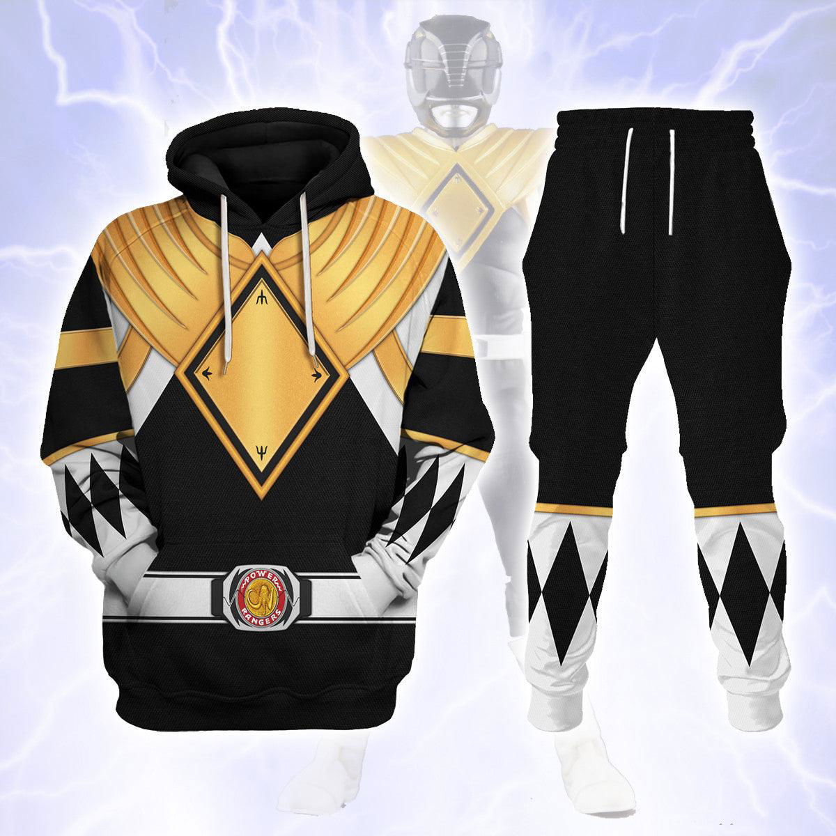 Black Ranger Dragon Shield Hoodies Sweatshirt T-shirt Hawaiian