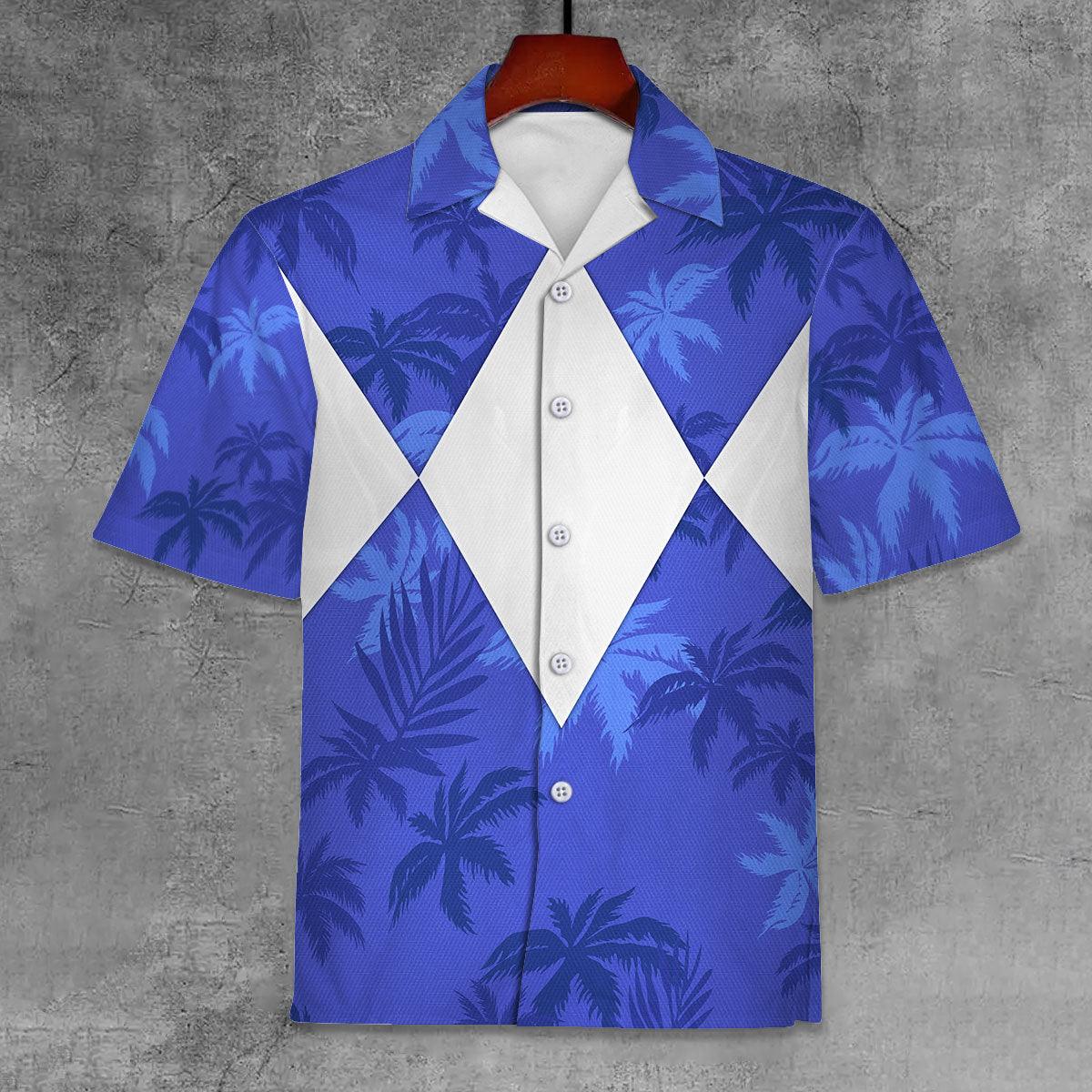 Blue Ranger x Tommy Vercetti Hawaiian Shirt & Beach Shorts