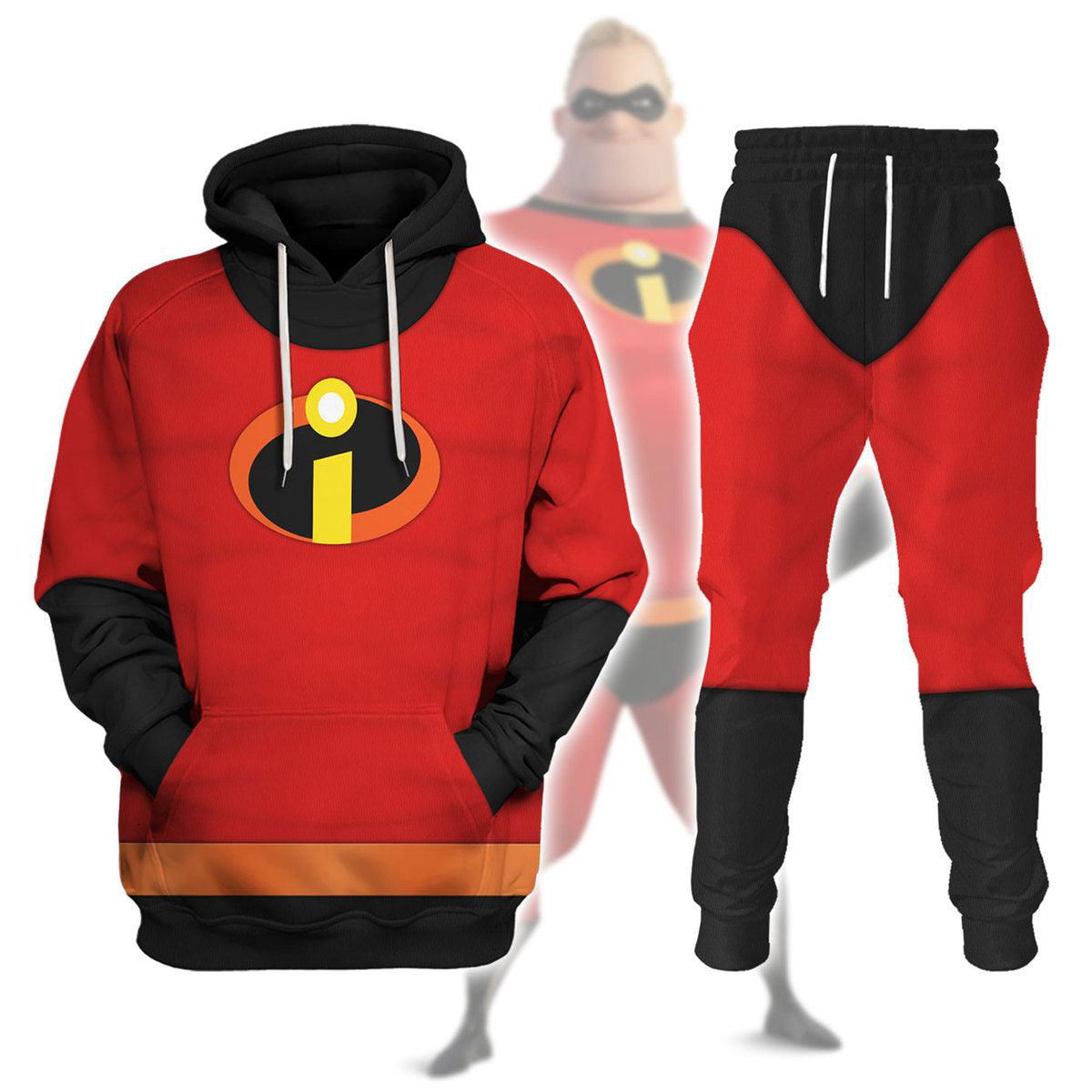 Bob Parr Costume Hoodie Sweatshirt T-Shirt Tracksuit