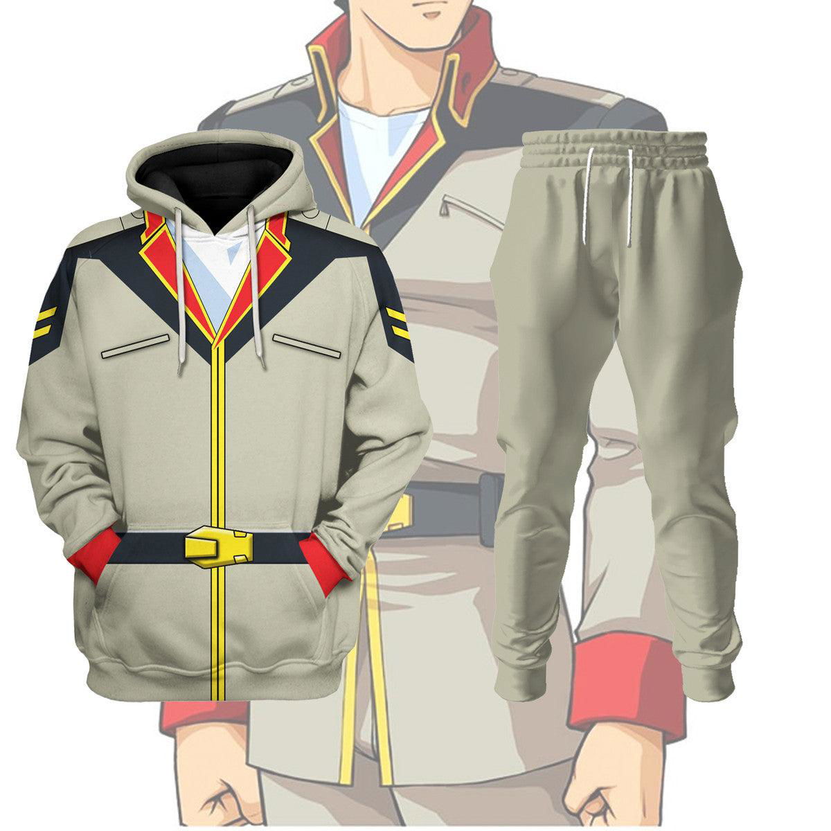 Bright Noa Mobile Suit Gundam Costume All Over Print Tracksuit Hoodie