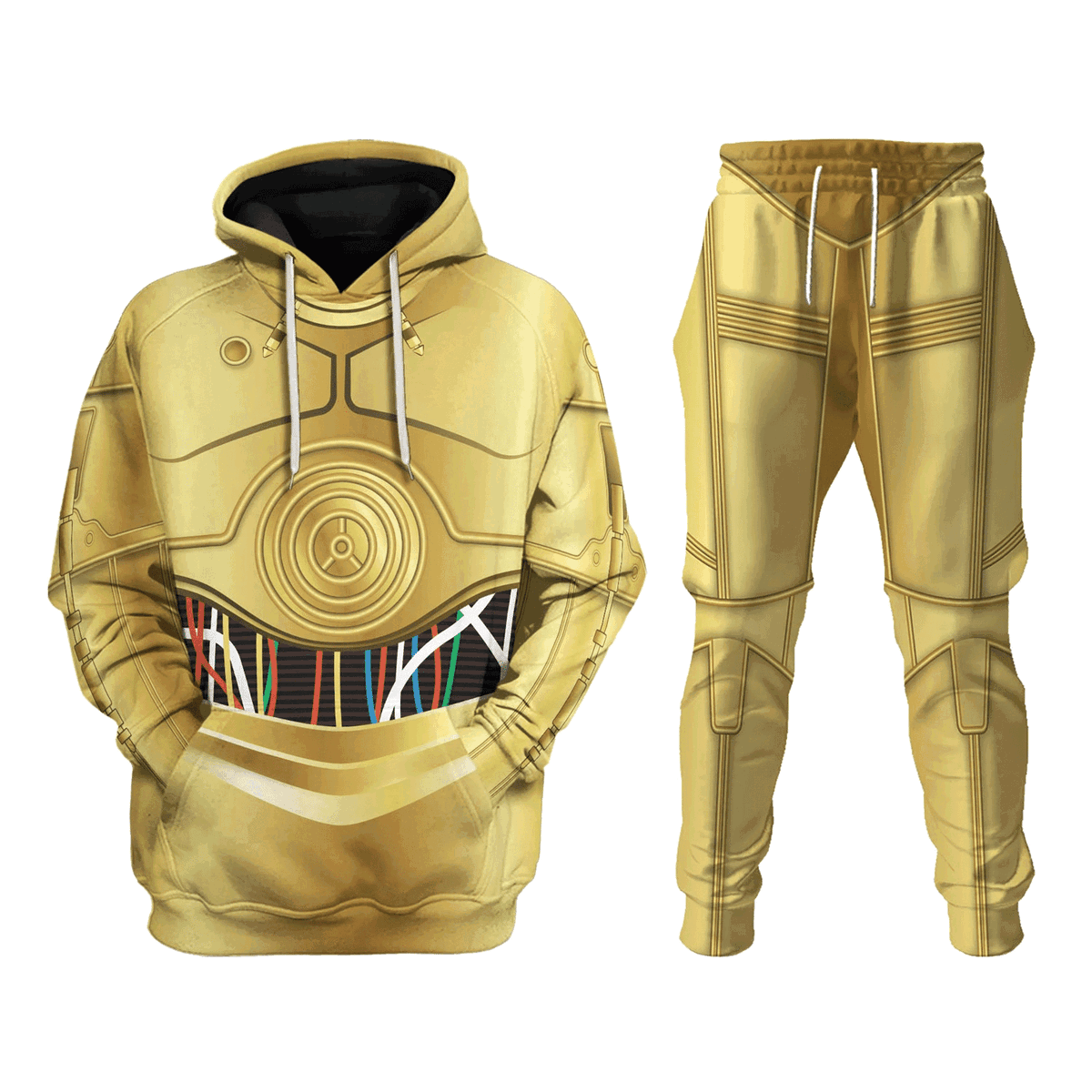 C-3PO Costume Hoodie Sweatshirt T-Shirt Sweatpants