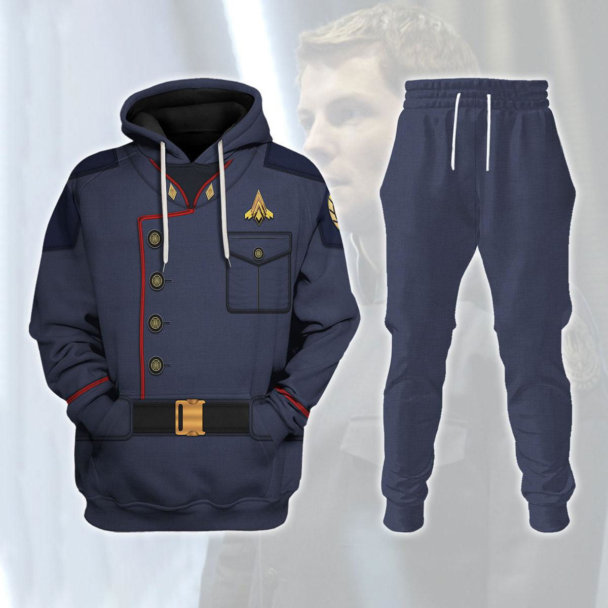 Captain Lee Apollo Adama Uniform T-shirt Hoodie Sweatpants Apparel