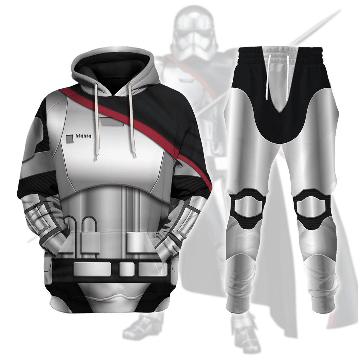 Captain Phasma’s Armor Costume Hoodie Sweatshirt T-Shirt Sweatpants