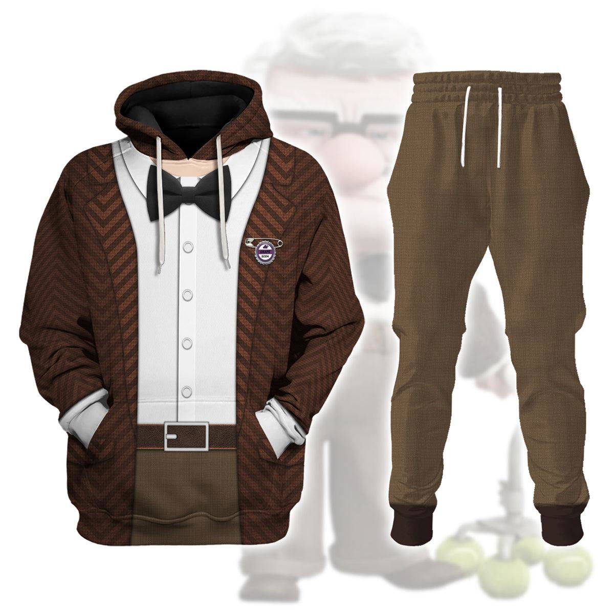 Carl Fredricksen Costume Hoodie Sweatshirt T-Shirt Sweatpants