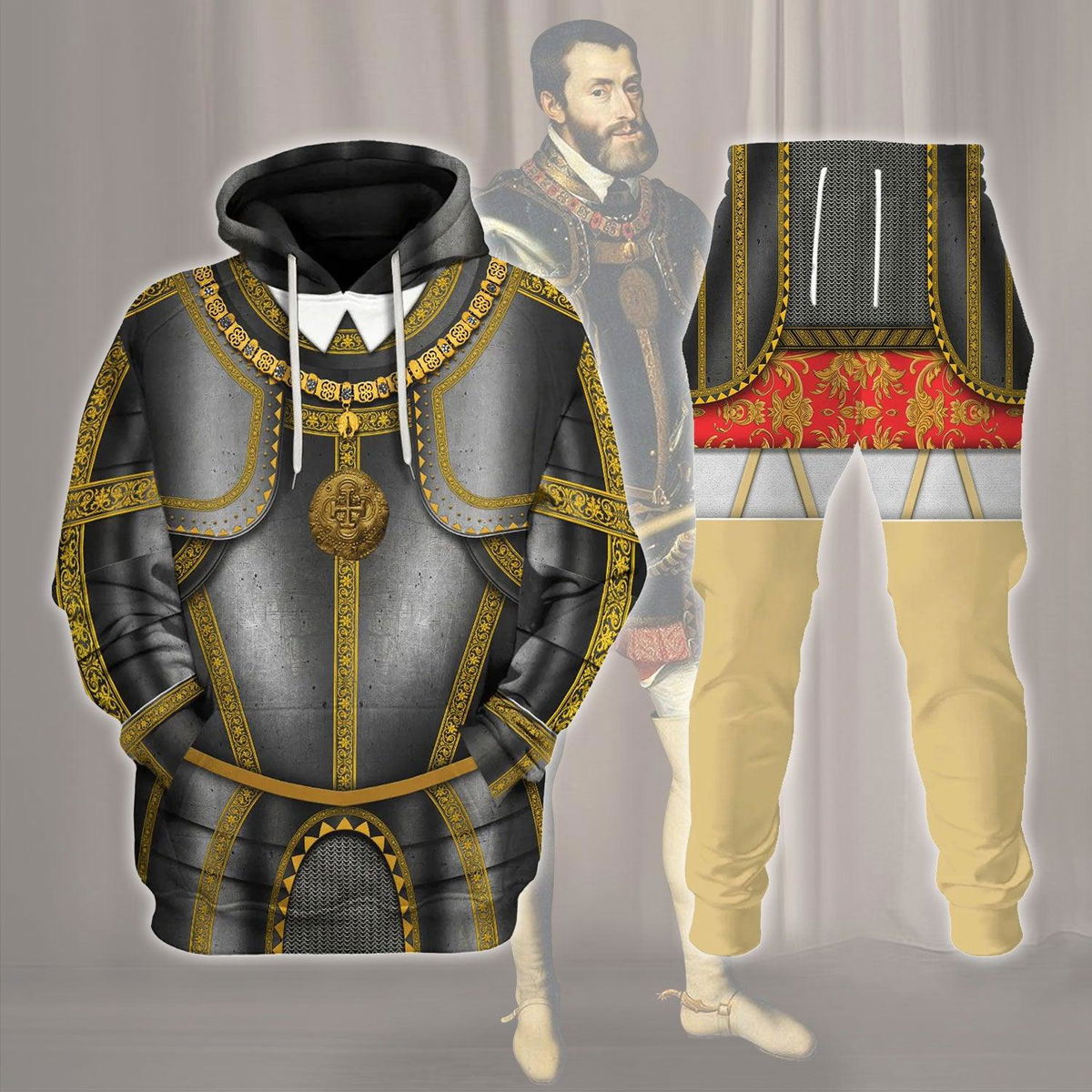 Charles V Holy Roman Emperor Costume Hoodie Sweatshirt T-Shirt Tracksuit