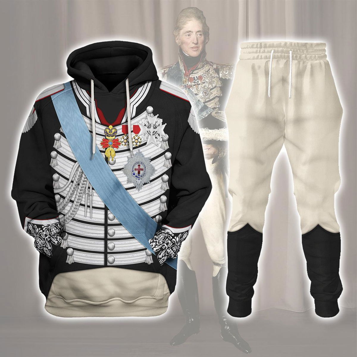 Charles X of France Lawrence Uniform All Over Print Hoodie Sweatshirt T-Shirt Tracksuit