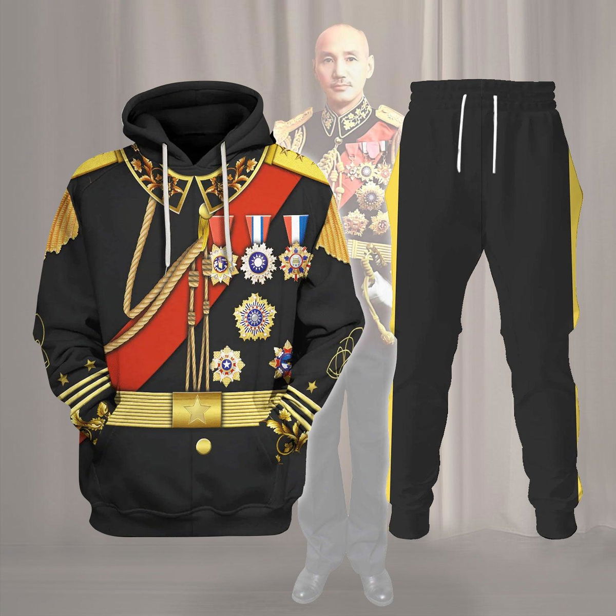 Chiang Kaishek Costume Hoodie Sweatshirt T-Shirt Tracksuit