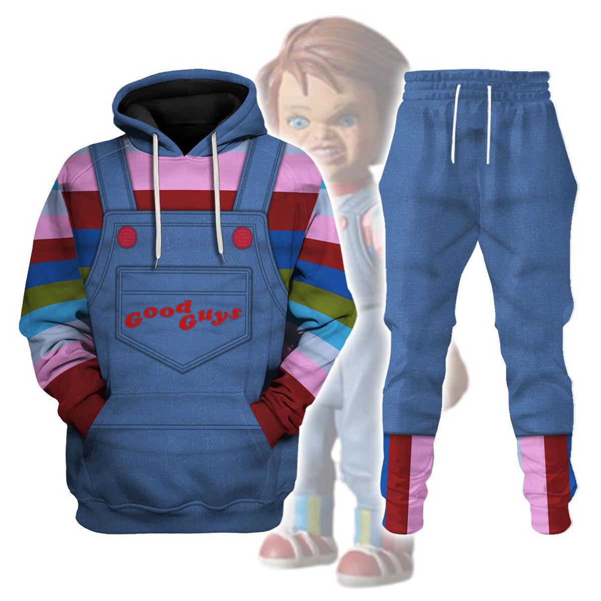 Chucky Costume Hoodie Sweatshirt T-Shirt Tracksuit