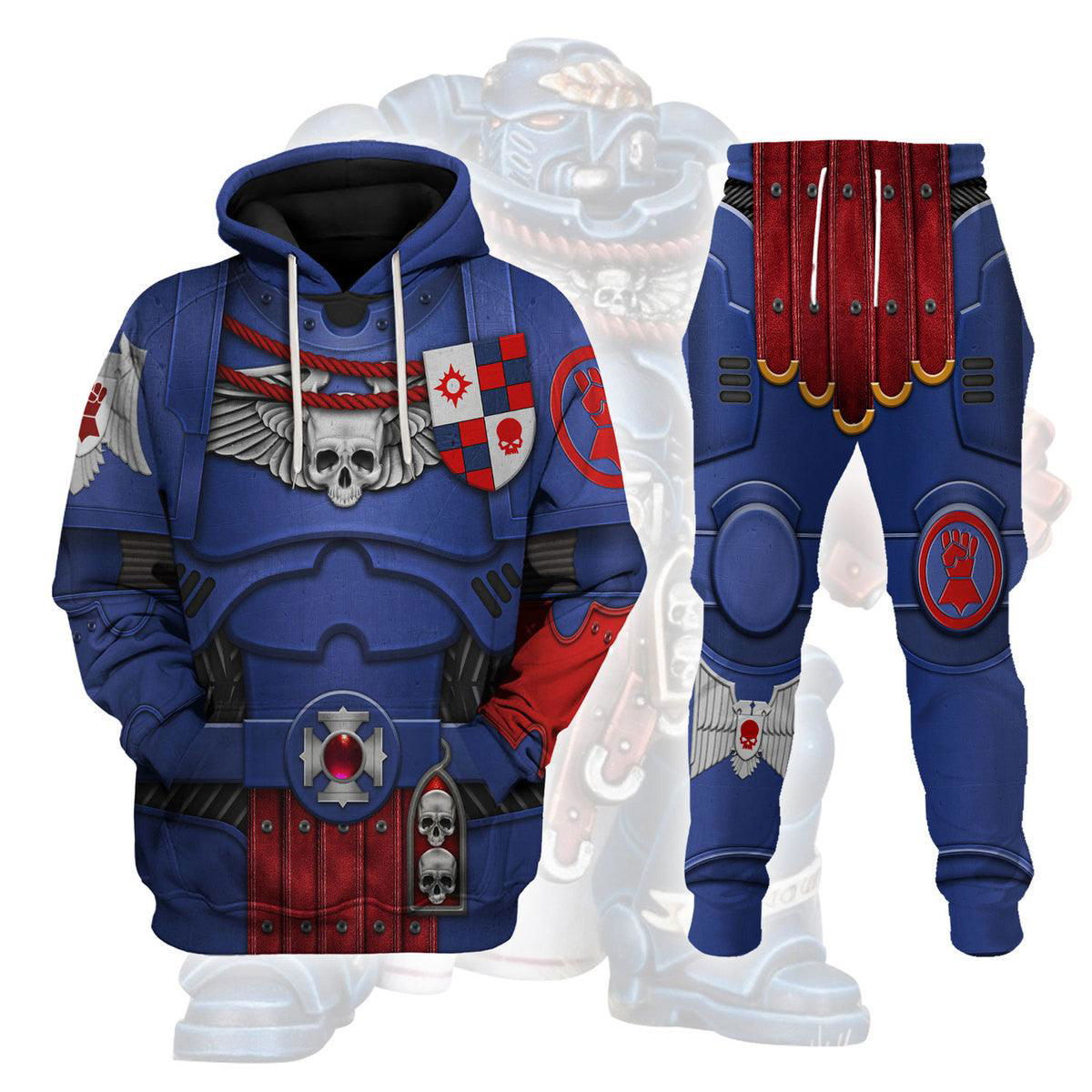 Crimson Fists Captain T-shirt Hoodie Sweatpants Cosplay