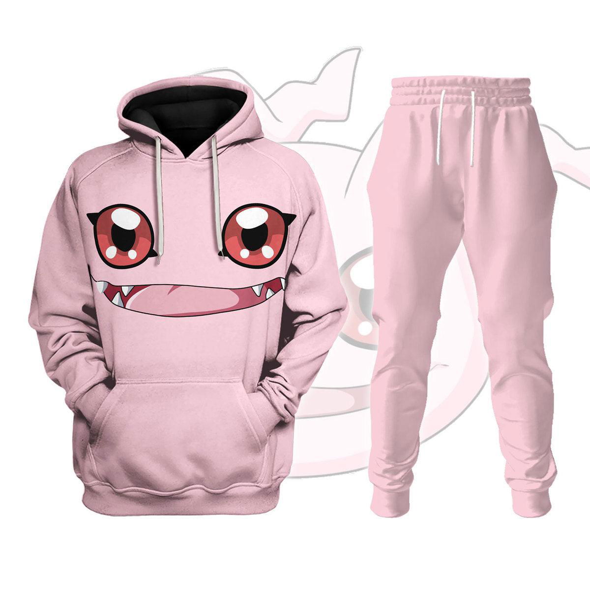 Digimon Adventure Koromon Hoodie T-shirt Sweatpants Cosplay