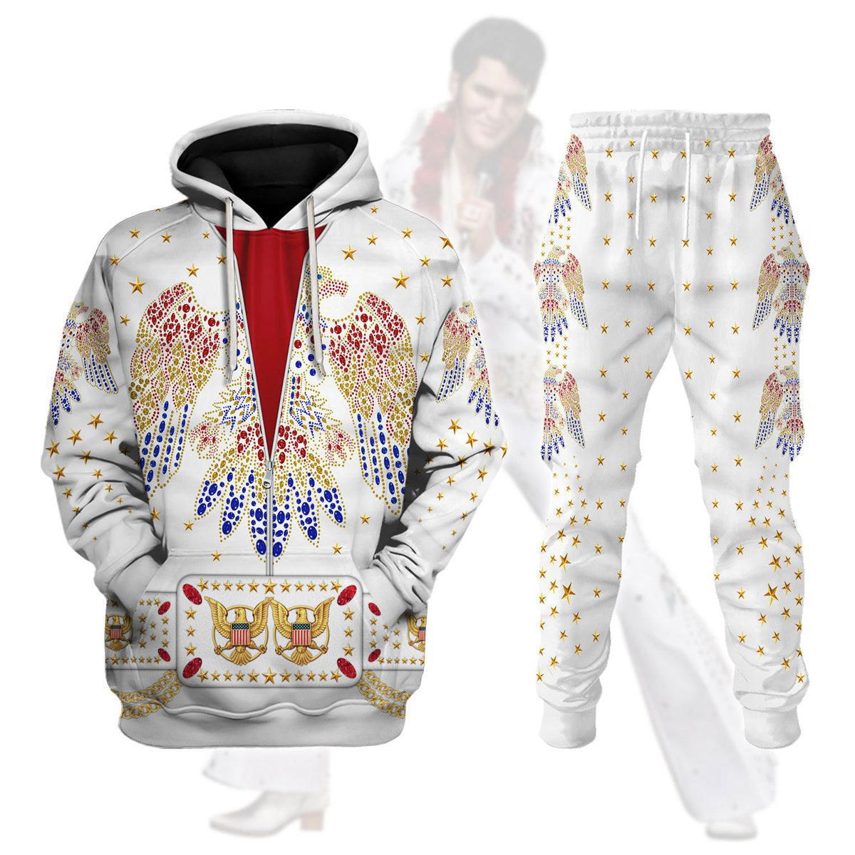 Elvis Aloha Costume from Hawaii Hoodie Sweatshirt T-Shirt Sweatpants