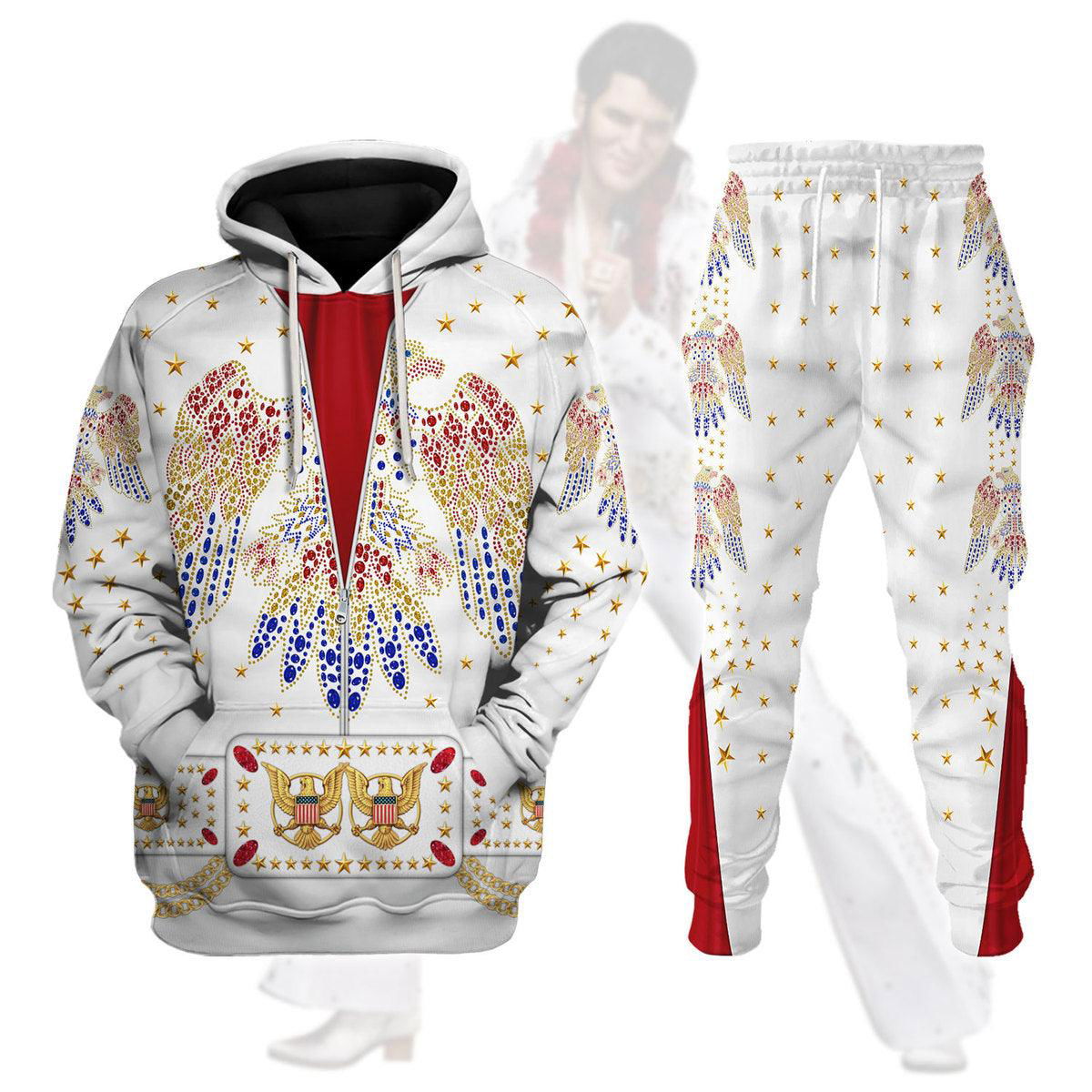 Elvis Aloha Costume from Hawaii Hoodie Sweatshirt T-Shirt Sweatpants