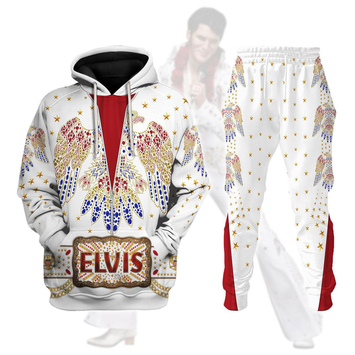 Elvis Aloha Costume from Hawaii New Hoodie Sweatshirt T-Shirt Sweatpants