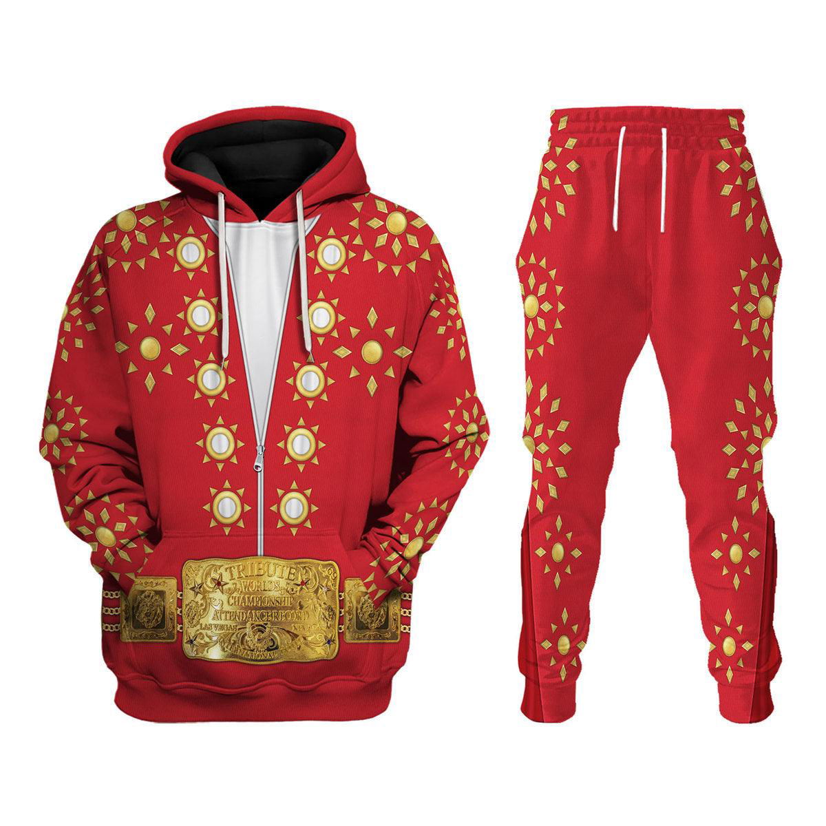 Elvis Burning Love Costume Hoodie Sweatshirt T-Shirt Sweatpants