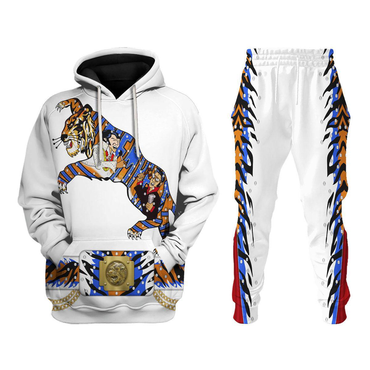 Elvis Presley Tiger Costume Hoodie Sweatshirt T-Shirt Sweatpants